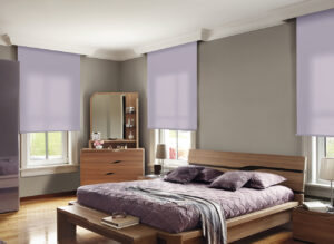ColorLux Perfect Pastels Roller Shades in Violet Dusk