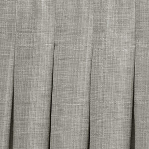 Close-up of drape with inverted pleat