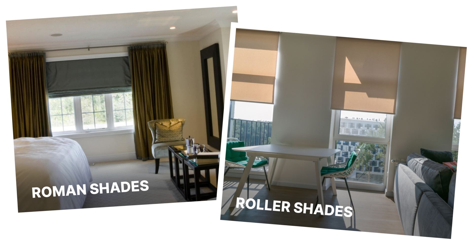 Roman Shades vs. Roller Shades Choosing the Best for Your Home